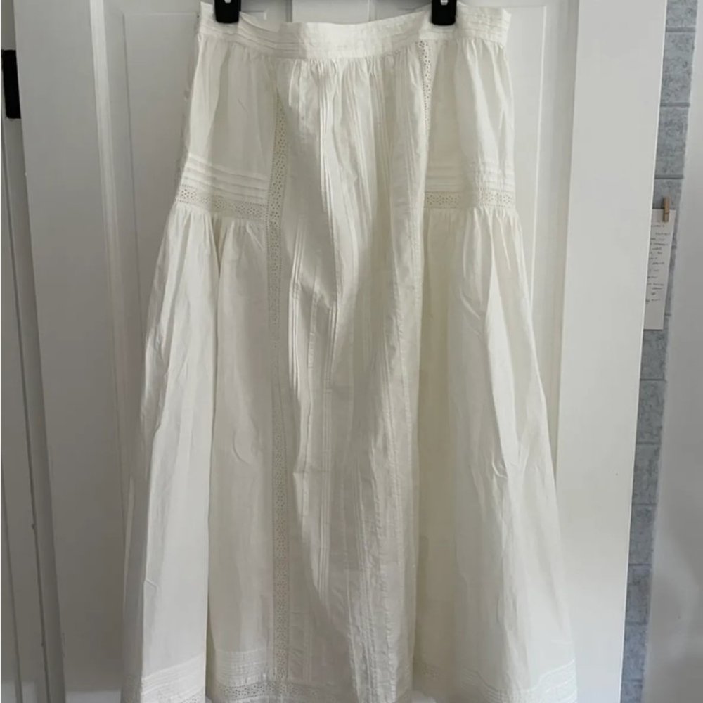 New Doen Full Length Poplin Skirt
